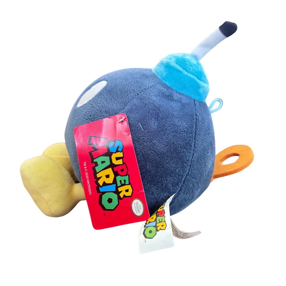 Super Mario Bomb Boo Plush Nintendo 2020 Stuffed Animal Toy with Tags 10"